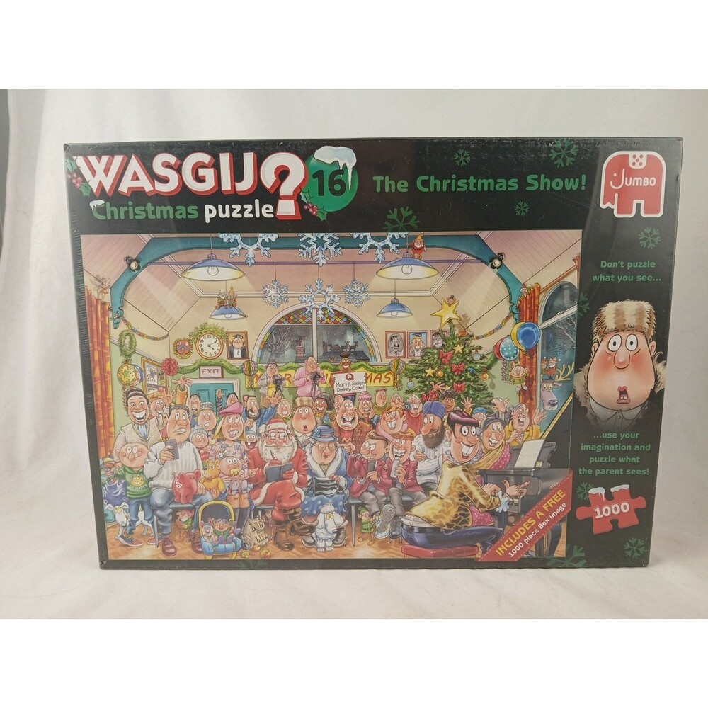 Wasgij? 1000 Piece Christmas Jigsaw Puzzle #16-The Christmas Show!-NEW/SEALED!